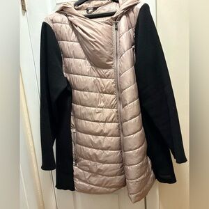 Calvin Klein Black and Tan Puffer Jacket